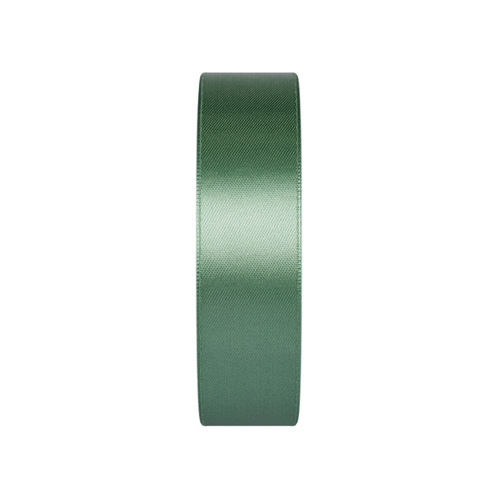 Лента атласная 1-сторонняя 25.0 мм / 33±2 метра, №105 зеленый, в термоплёнке, Gamma