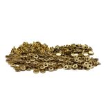 Кнопка Альфа (S-образная) ⌀10.0 мм, ≈100 шт, нерж.сплав, золото, BIG