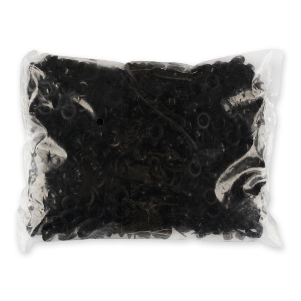 Люверсы металл ⌀_8.0 мм (внутр.), 1000±20 шт, чёрный, покрытие soft-touch, Gamma №05