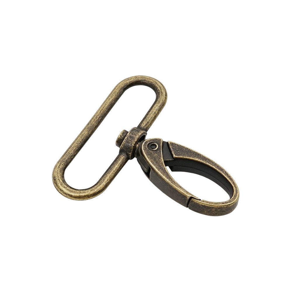 Карабин металл 40 мм (48х52 мм), 2 шт, Hobby&Pro, латунь