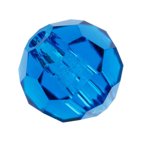 Бусины стекло ⌀6 мм, 12 шт, синий/cap.blue, Preciosa 451-19-602