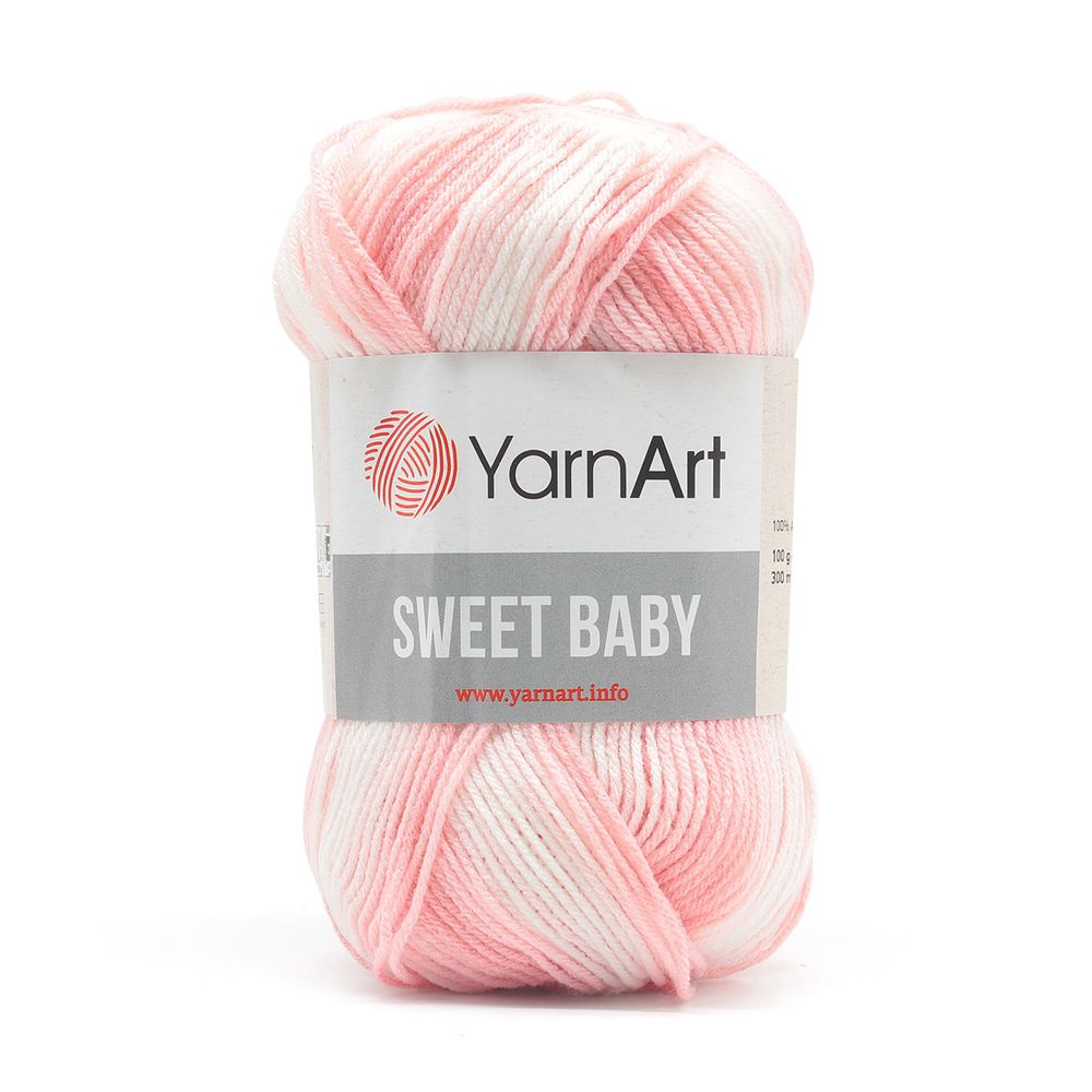 Пряжа YarnArt (ЯрнАрт) Sweet Baby / уп.5 мот. по 100 г, 300м, 914