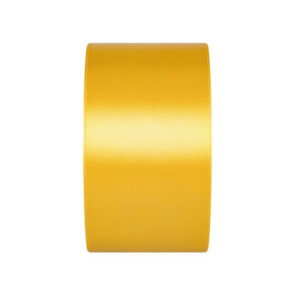 Лента атласная 1-сторонняя 50.0 мм / 33±2 метра, 020 желтый, Gamma
