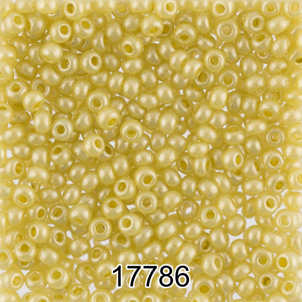 Бисер Preciosa круглый 10/0, 2.3 мм, 500 г, 17786 (Ф480) желтый