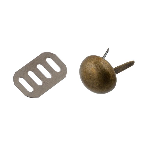 Ножки для дна сумки металл ⌀15 мм, 20 шт, 24 под бронзу, Gamma