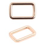 Рамка прямоугольная металл 20 мм /26х17 мм/ золото цв.02, ГУ12749, 4 шт