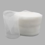 Лента атласная гофре 110.0 мм / 50±1 метров, белый, С1692, Красная лента