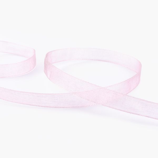 Лента капроновая (органза) 10.0 мм / 22.8±1 метра, 050 бл.розовый, Blitz OR-10