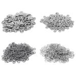 Кнопка рубашечная (джерси) открытая ⌀9.5 мм, ≈1440 шт, МЕТАЛЛ, эмаль, 523 св.серый матовый, NEW STAR