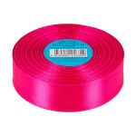 Лента атласная 1-сторонняя 25.0 мм / 33±2 метра, №514N(17-2435) фуксия(неон), Gamma
