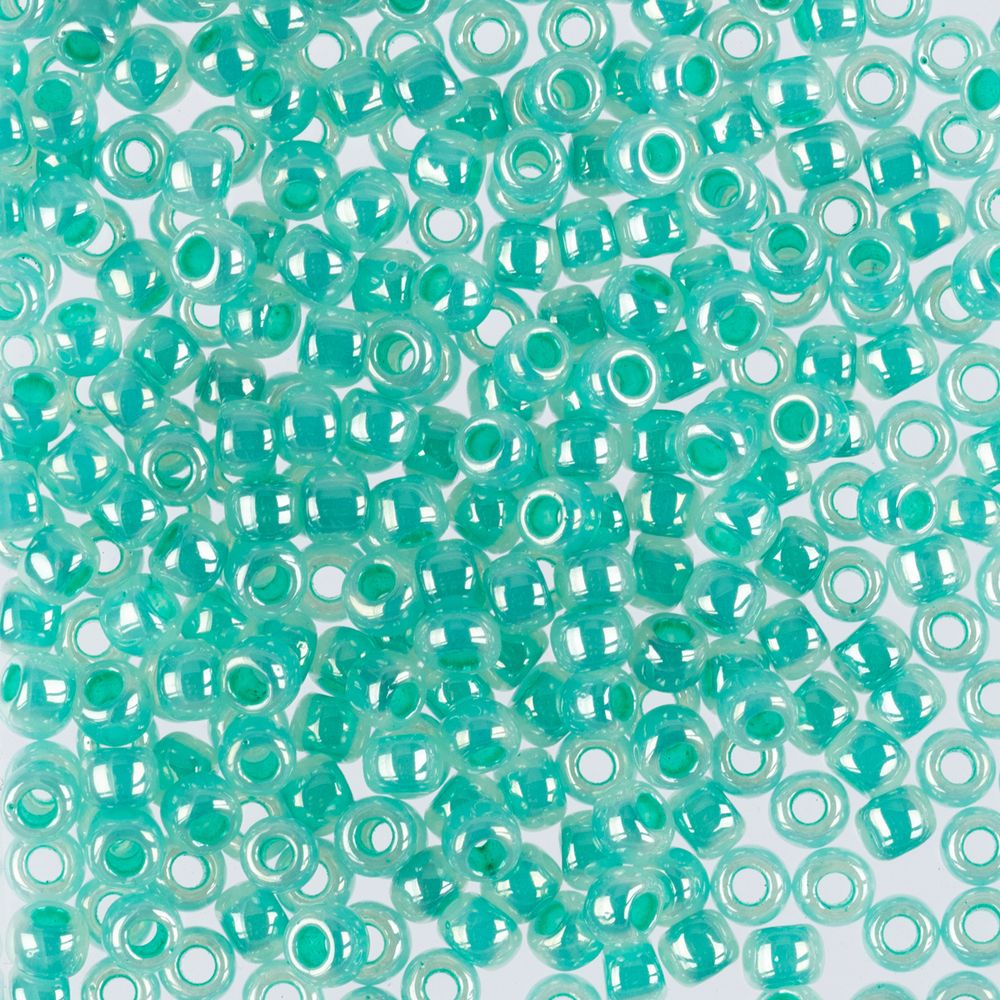 Бисер Toho 10/0 круглый (2.4 мм), 25 г (5х5 г), 0920 зеленый/перл