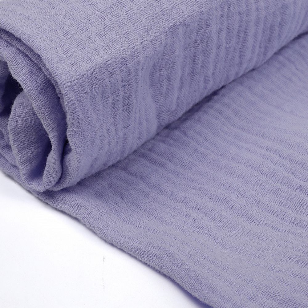 Муслин 125 г/м², 130 см / 2 метра, TBY.Mus.24723.20.2, цв.20 лаванда