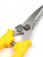 Секатор прямое лезвие 80/210.1 ручки желтый пластик, Maxwell Garden