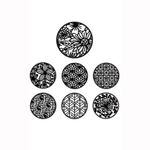 Трафареты Sculpey Silk Screen Set AS, 2001 Nature, Sculpey AS