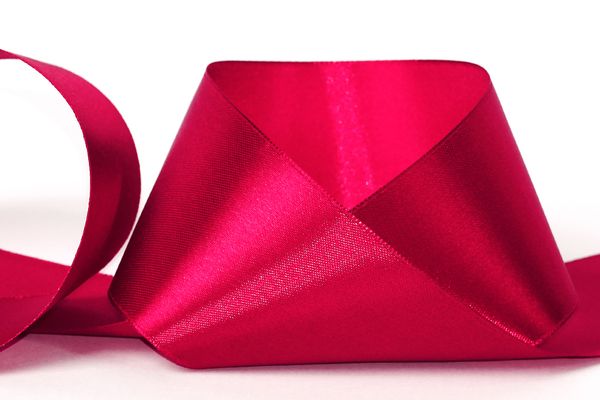 Лента атласная 1-сторонняя 50.0 мм / 33±2 метра, 124 св-вишневый, Gamma