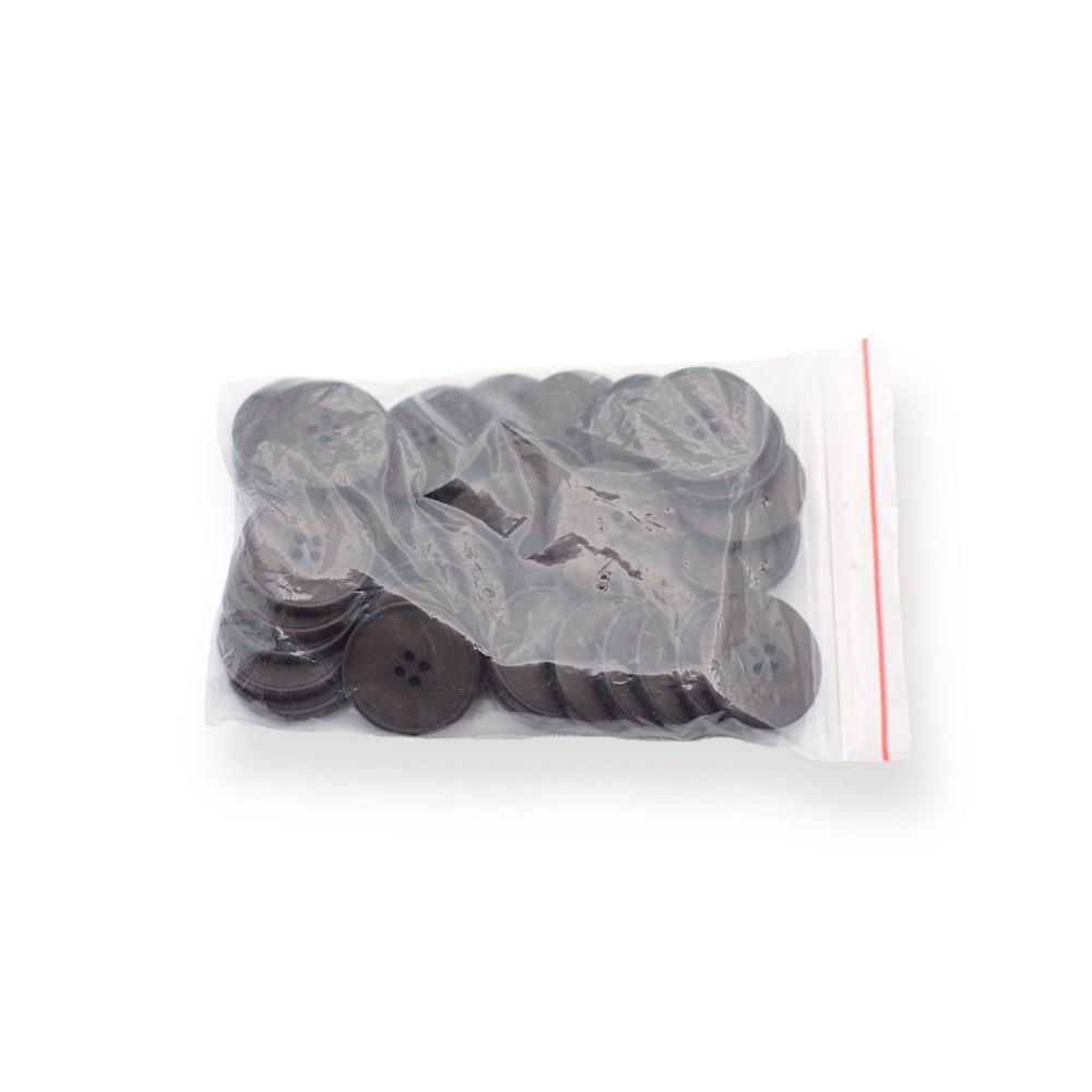Пуговицы 4 прокола 40L (25мм), (Brown2 (коричневый2)), 36 шт