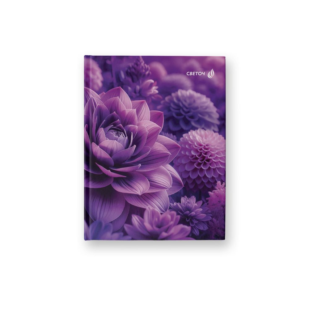 Бизнес-блокнот A6 64 л. 24 шт, клетка, матовая ламинация, Магические краски жизни 01145, Светоч ББ93