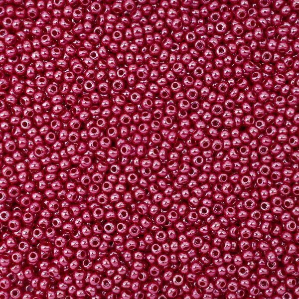 Бисер Preciosa непрозрачный с жемчужным покрытием 10/0 (2.3 мм), круг.отв., 50г, (98210)