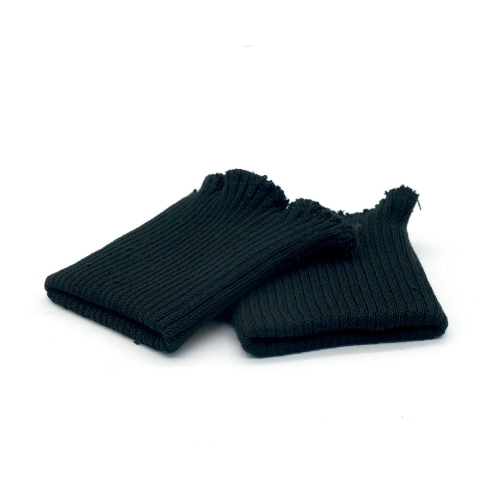 Манжеты трикотажные 8.5х10.0 см, 1 пара, средней плотности, 14 кл, 2х2, 004 черный