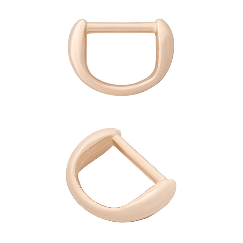 Полукольцо декоративное металл внутр. 12 мм (внешн. 20х14 мм), 4 шт, золото, MT-1855