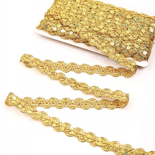 Тесьма отделочная 23 мм / 13.71 метров, TBY 906 цв.золото