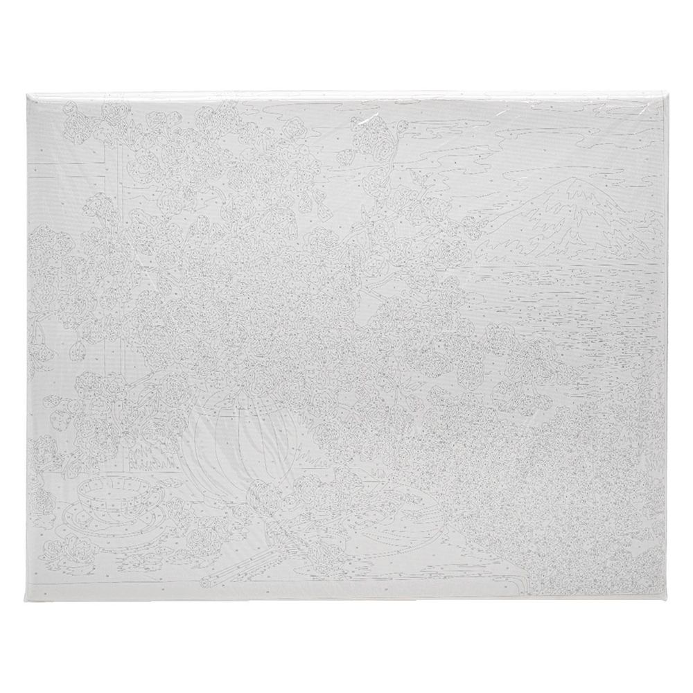 Картина по номерам Русская живопись, О. Дандорф Букет сакуры 40х50см