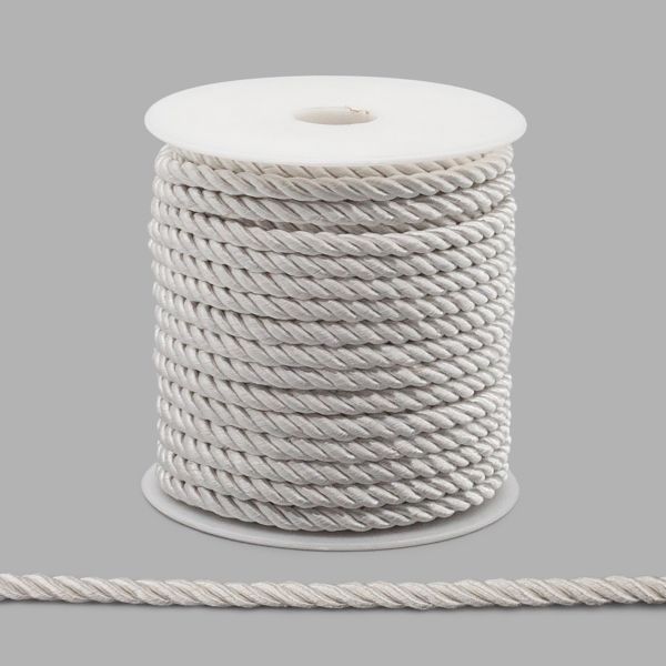 Шнур витой ⌀5.0 мм / 18.29 метров, цв.50 белый