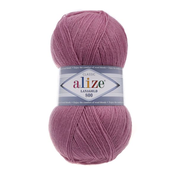 Пряжа Alize (Ализе) Lana Gold 800 / уп.5 мот. по 100 г, 800м, 028 роза A