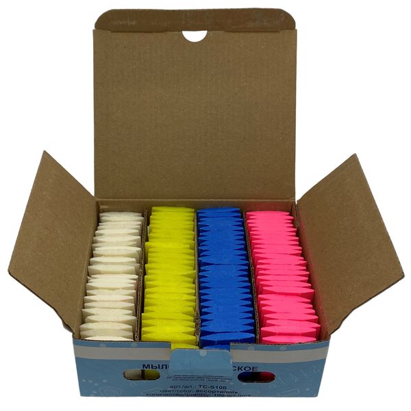 Мыло портновское, 100 шт, ассорти, Gamma TC-S100