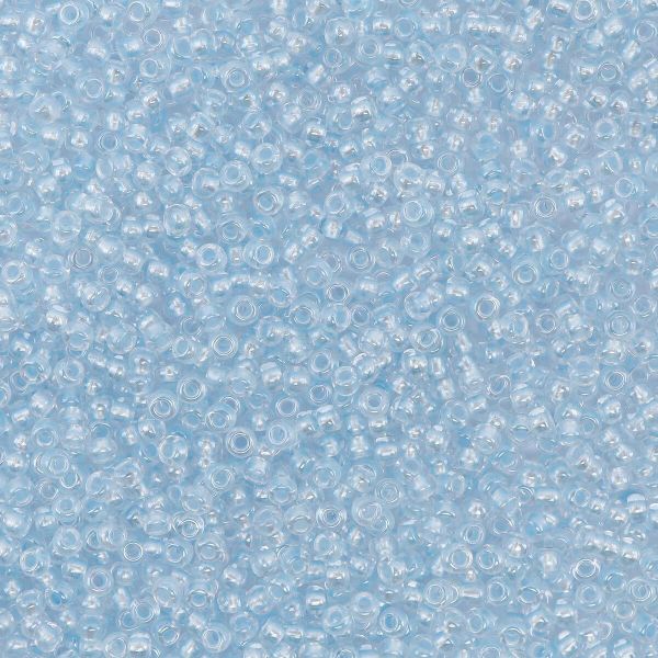 Бисер Preciosa прозрачный с перламутр. цвет.центром 10/0 (2.3 мм), круг.отв, 50 г, (382PB)