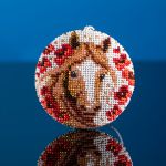 Набор для вышивания бисером Кроше (Радуга бисера) В715, Талисман Жостово 8х8см