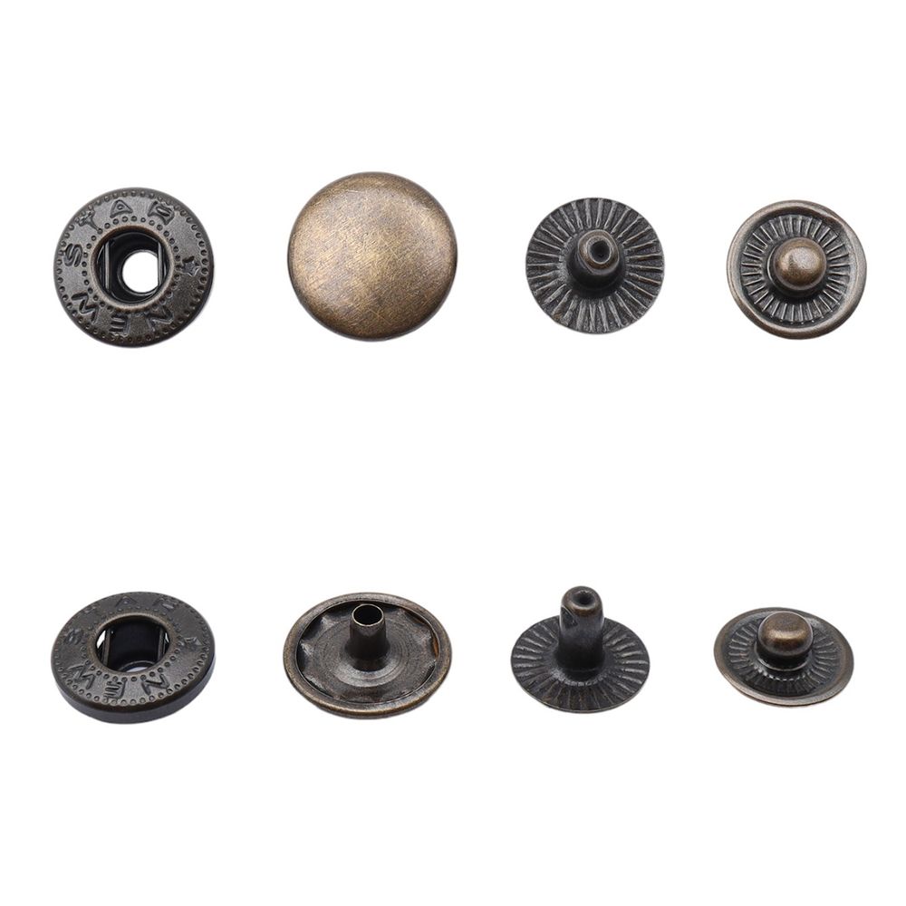 Кнопка Альфа (S-образная) ⌀12.5 мм, ≈144 шт, СТАЛЬ, №54 антик, NEW STAR