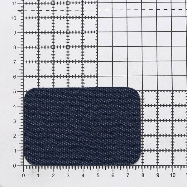 Термозаплатка, джинс, 52x78мм (т.синий (blue4)), AZ08, 10 шт