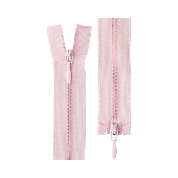 Молния спираль потайная плательная Т3 (3 мм) 2 зам., разъем., 50 см, 131 бл.розовый, G103L2 Gamma, 10 шт