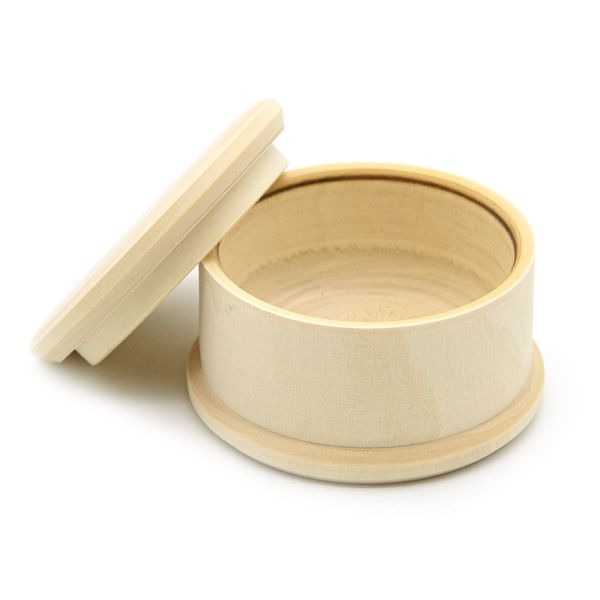 Заготовка для декорирования Шкатулка с кантом h 45хd 75 мм, 2 шт