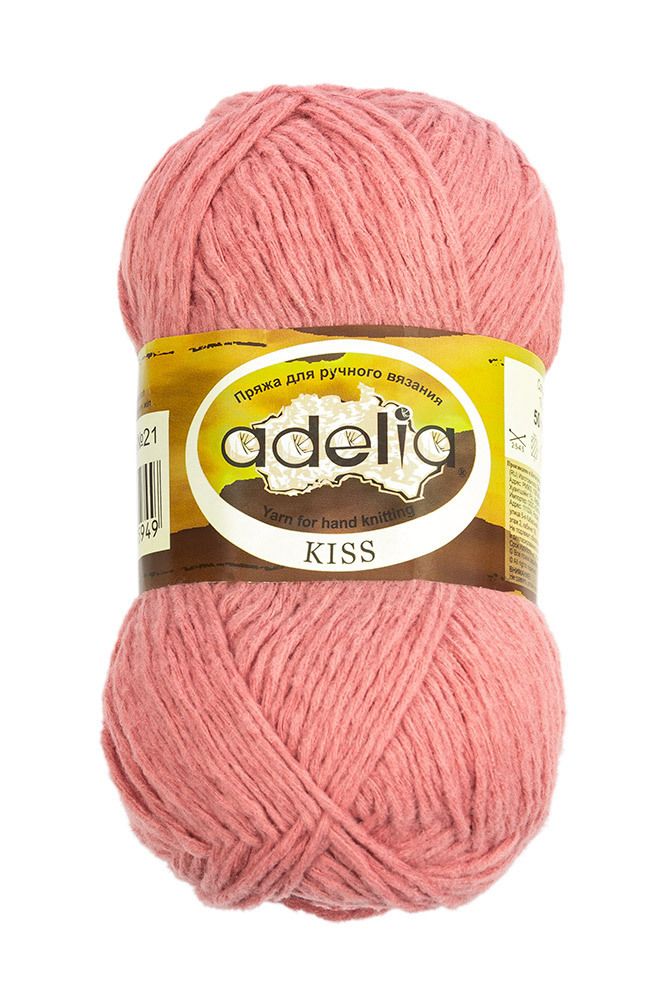Пряжа Adelia Kiss / уп.10 мот. по 50г, 145м, 21 т.г, розовый