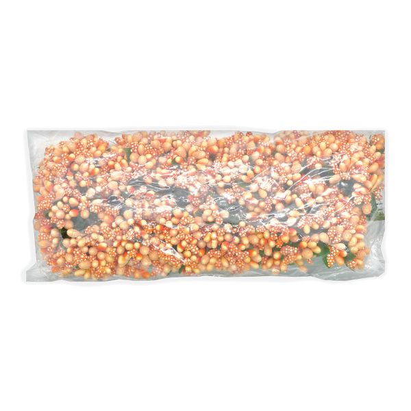 Цветы искусственные декоративные 2см (12 штук) (оранжевый)