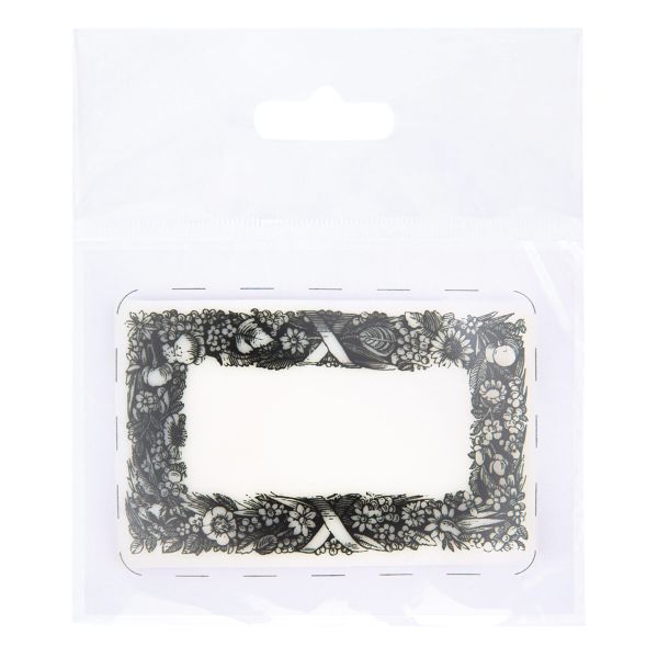 Штамп 5.8х8.4 см, 04 Рама с цветами и листьями, Mr.Painter TSM-05