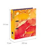 Регистратор ламинированный Marbling 75 мм, 10 шт, Trend A4 арочный механизм, оранжевый EC751703, Expert Complete