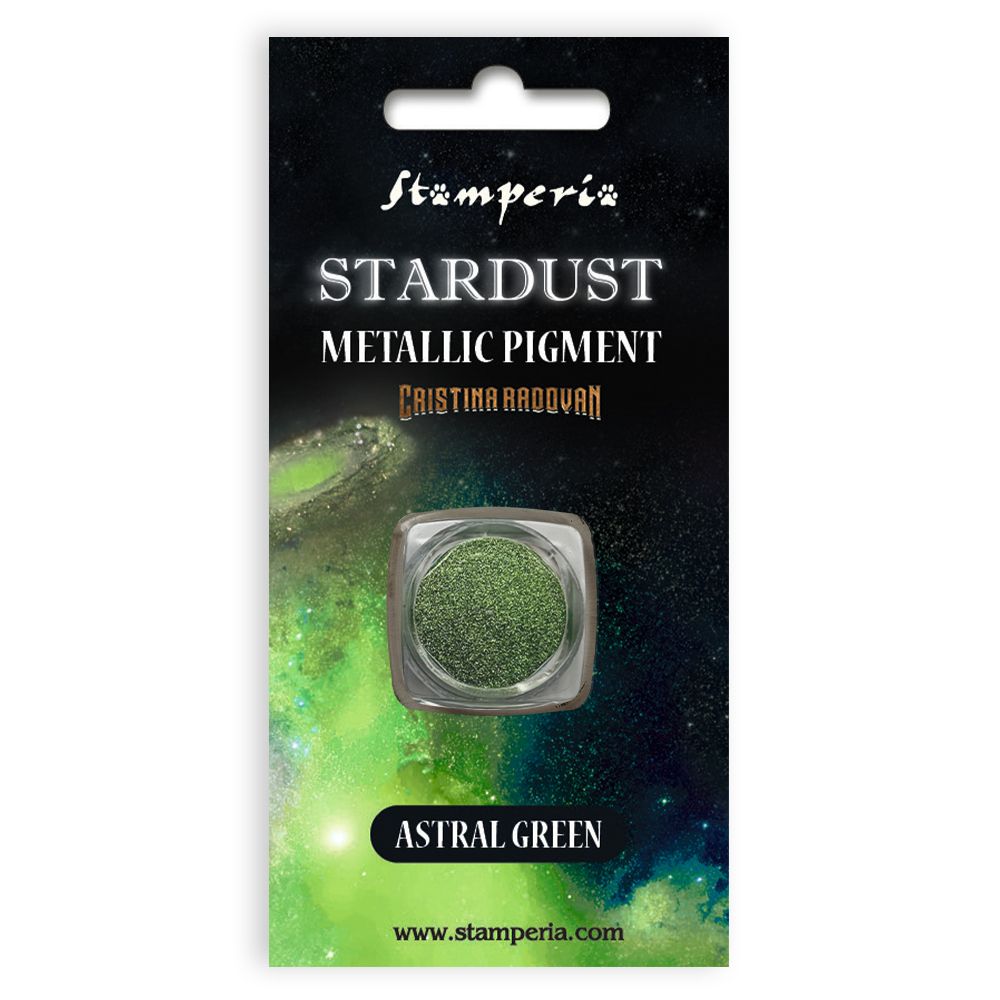 Красящий пигмент (порошок) Stamperia Stardust Pigment 5 г, зеленый /TOS/