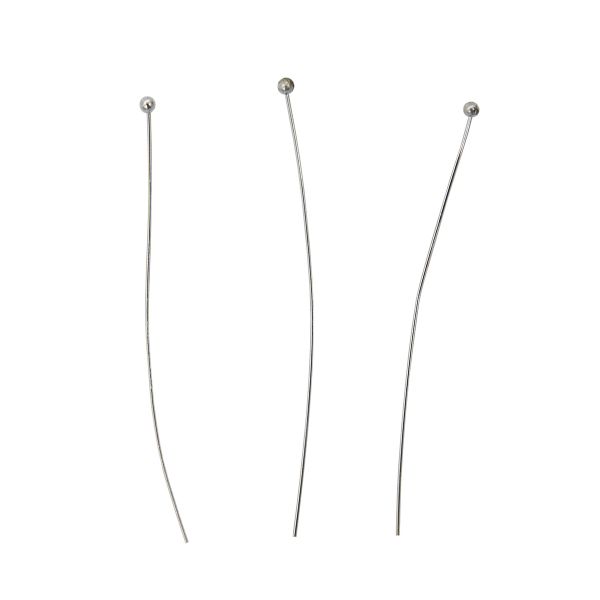 Штифты с шариком 5см, 50 шт/упак, Astra&Craft (Никель), 4AR192