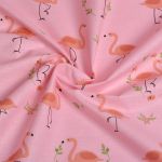 Ранфорс Фламинго 130 г/м², шир.240 см, в нарезке, цв. розовый, 3м /TOS/