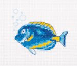 Набор для вышивания нитками Klart, Рыба-хирург, 10х8,5 см