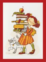 Алмазная (кристальная) мозаика Фрея, Школьница, 14х19.5 см