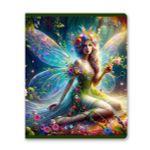 Тетрадь ученическая общая, выборочные блёстки, A5 48 л. на скобе 65 г/м², белизна 100% 10 шт клетка, 01477 Крылатая фантазия, Светоч Т83