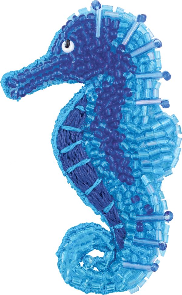 Набор для вышивания Klart 10-025, Брошь. Морской конёк, 4х7.5 см