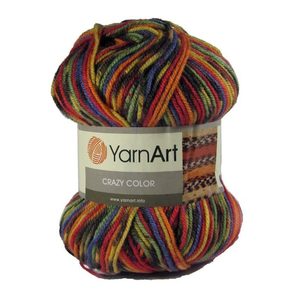 Пряжа YarnArt (ЯрнАрт) Crazy color / уп.5 мот. по 100 г, 260м, 148 секционный