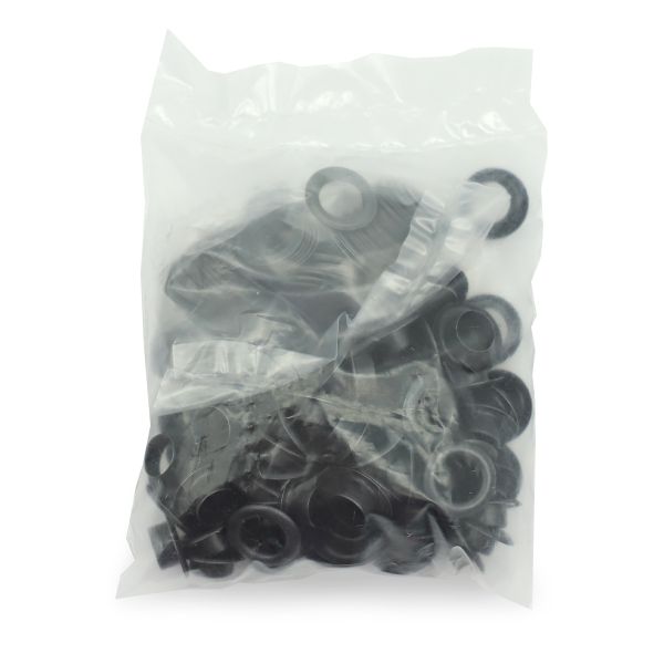 Люверсы металл ⌀_8.0 мм (внутр.), черный, 100 шт, BIG