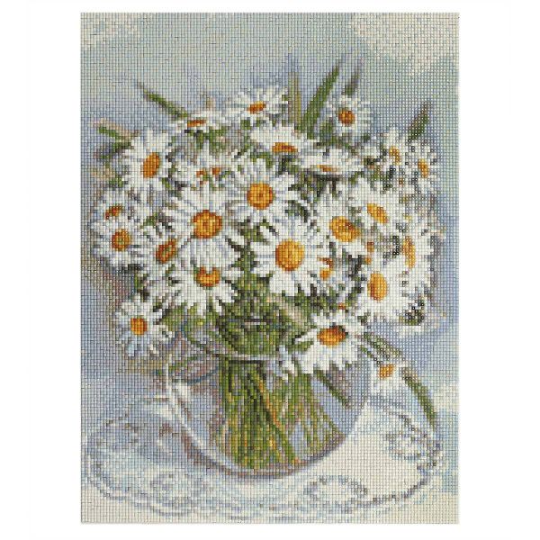 Алмазная (кристальная) мозаика Cristyle, Ромашки, 30х40 см