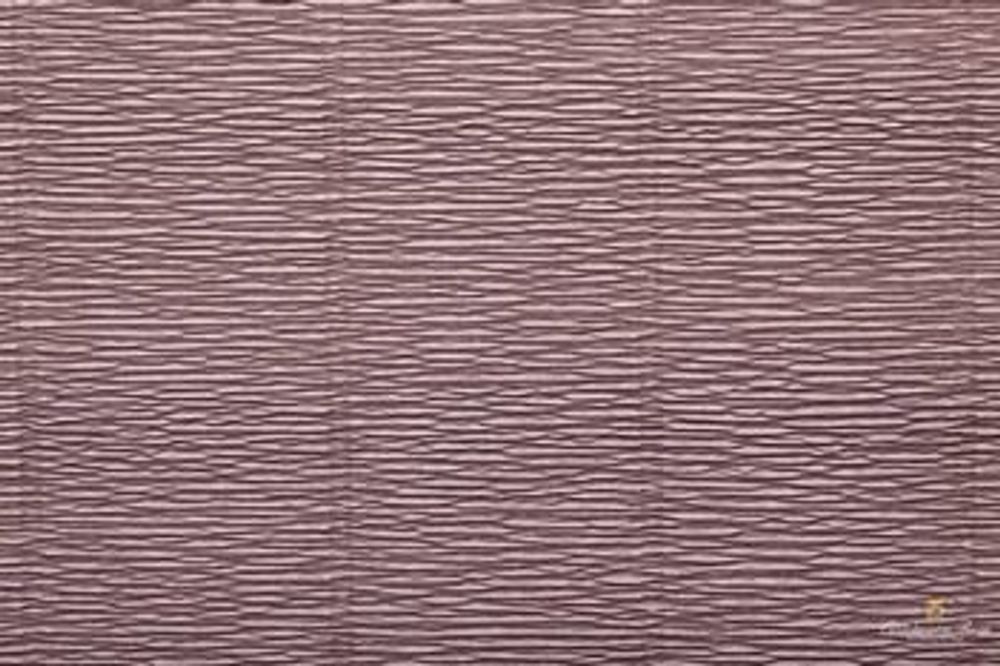 Гофрированная бумага (креповая) 50см, 2,5м, 180г/м², цв. 604 кварцевый, Италия
